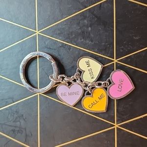 Coach Heart Keychain